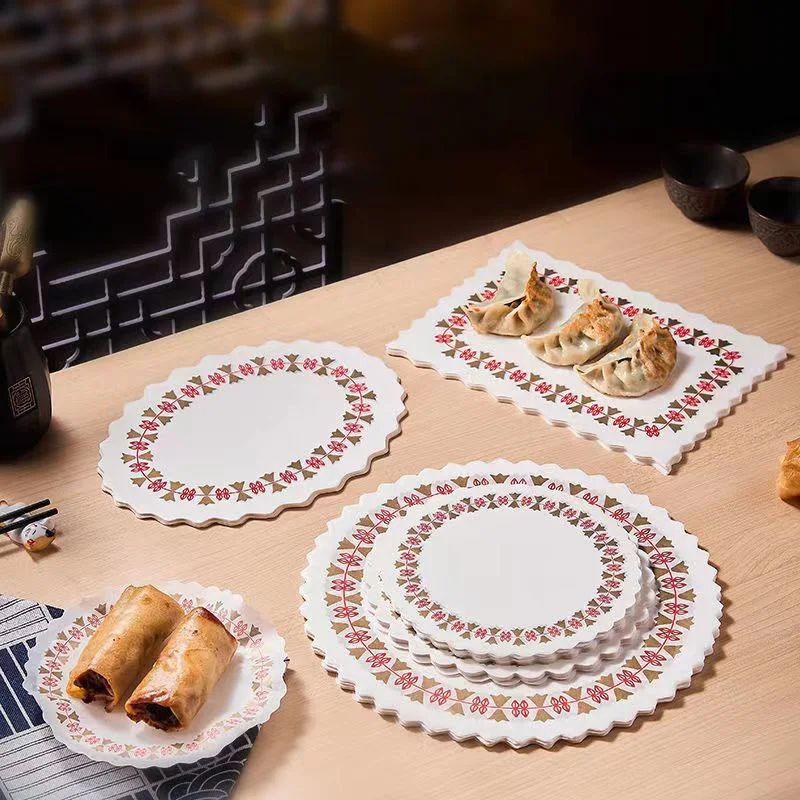 White Greaseproof Paper Doilies, Round Paper Disposable Placemats for Wedding, Birthday, Tableware Decoration, Pack of 100
