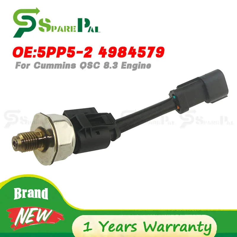 

Fuel Pressure Sensor For Cummins QSC 8.3 Engine 5PP5-2 4984579 3408551 5PP52 4062396 400829 4025130