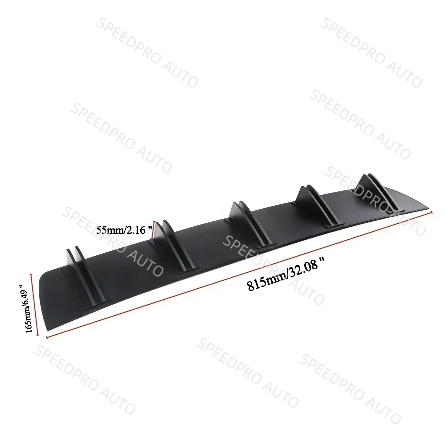 Rear Diffuser 5 Fins Shark Bumper Splitter Spoiler Lip For T0yota Celica GT Car Auto Body Kit Accessories Black Cover - view 4