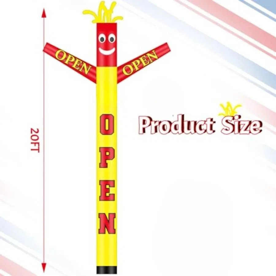 20Ft inflatable tube men with waving arms, outdoor event advertising
