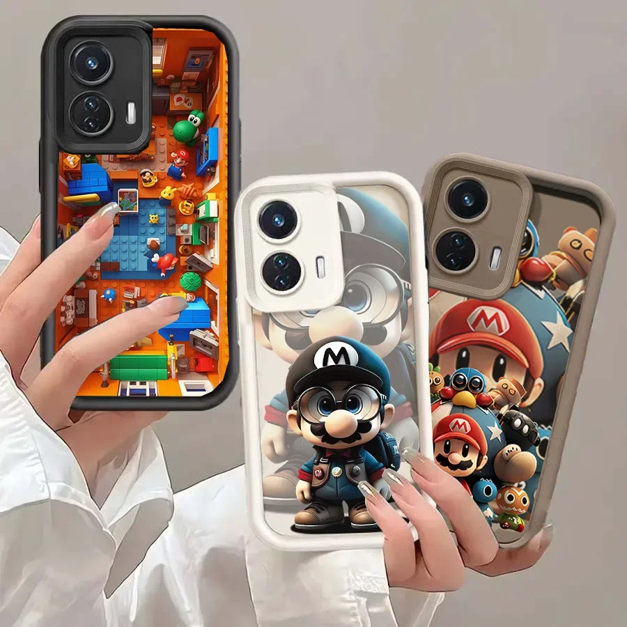 Чехол Cartoon Mario для OPPO Reno 13 Pro 13f 11 12 A3X A58 A78 A54 A74 A94 A95 Find X8 A5 F29 5G силиконовый противоударный