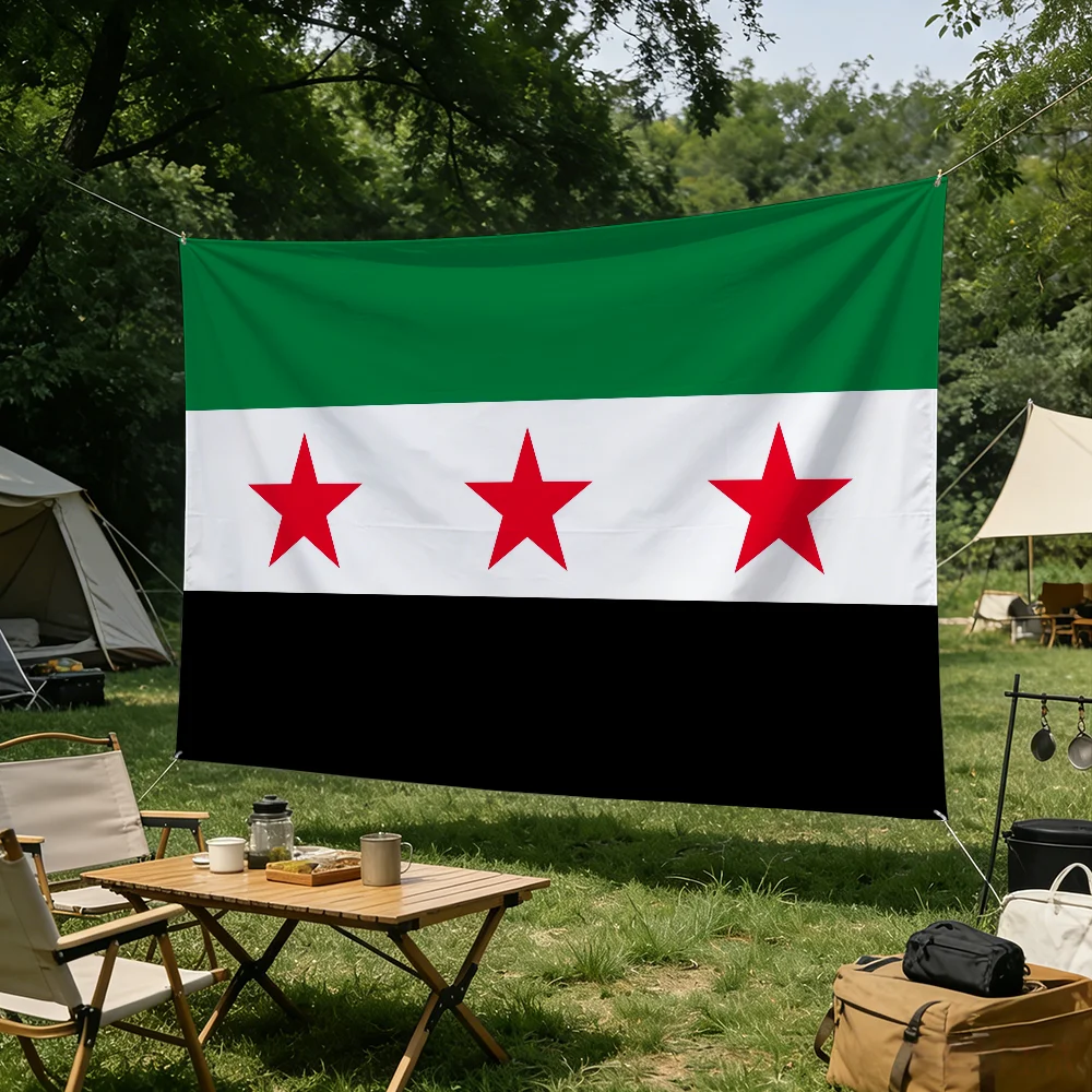 The Syrian Arab R-Republic flag Advertising Banner for Camping Decoration Outdoor & Garage Wall Hanging Decorations