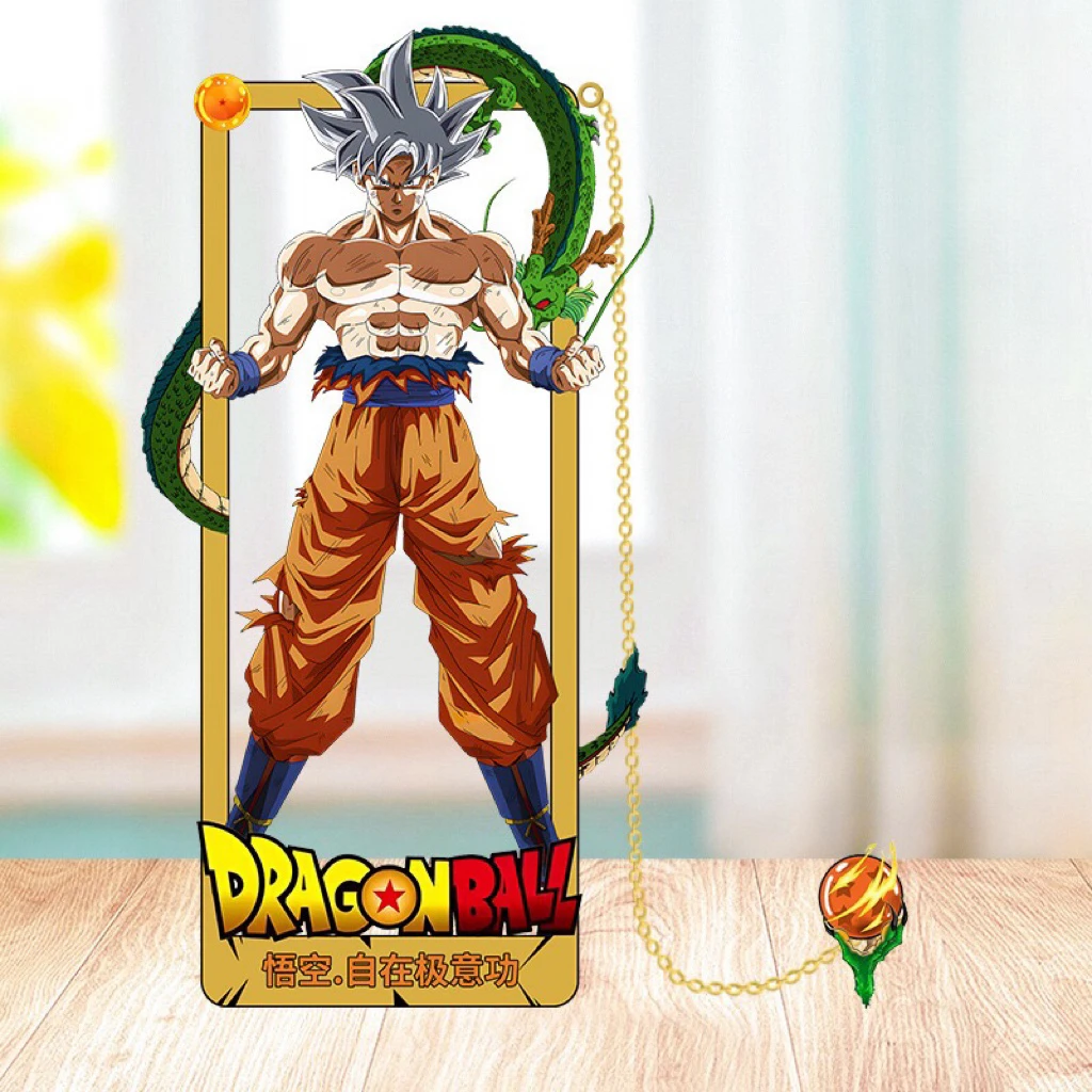 DRAGON BALL Metal Bookmark, Anime Style Clip, Ideal for Students and Fans