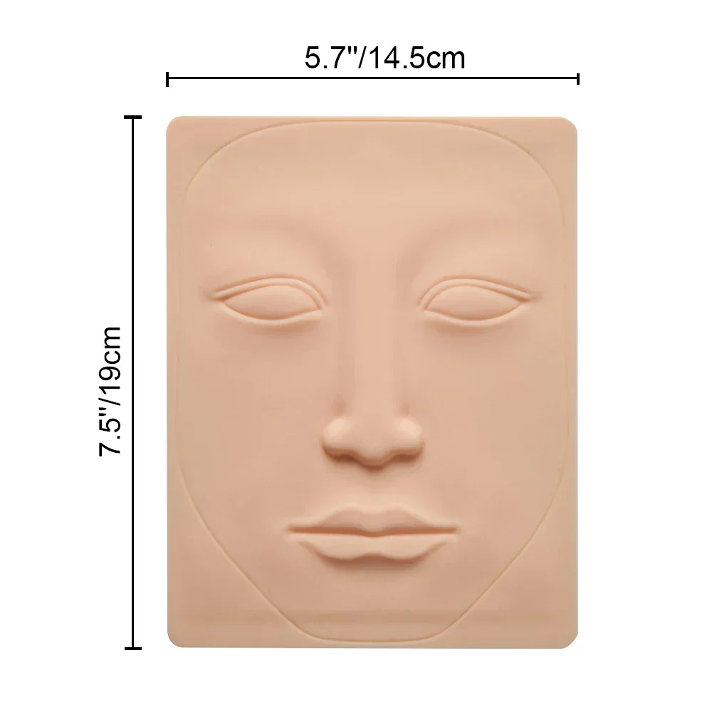 Tattoo Practice Skin Face 3D Silicone Permanent Makeup Microblading Eyebrow Lip Eyeline Cosmetic Beauty Women Face Tattoo Supply