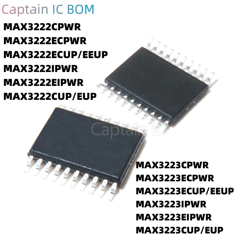 5PCS MAX3222 3223CPWR ECPWR EEUP ECUP IPWR EIPWR EUP CUP TSSOP-20