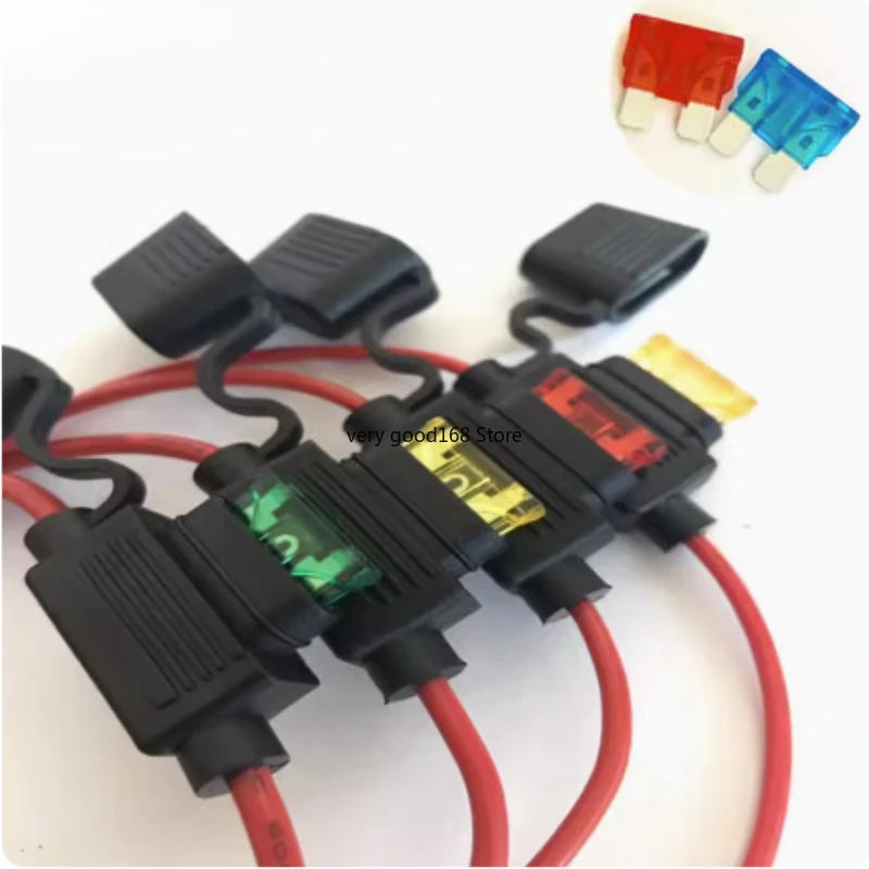 1Set Standard/Mini/Micro Car Waterproof Fuse Box Blade Type In Line Fuse Holder Power Socket 18/16/14/12AWG 5A 10A 20A 30A40A50A