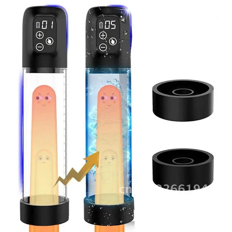 Electric Penis Pump Water Bath Penis Massage Enlarger Enlargement for Trainer Bigger Masturbator Sex Vacuum Men Toys Penile Pump