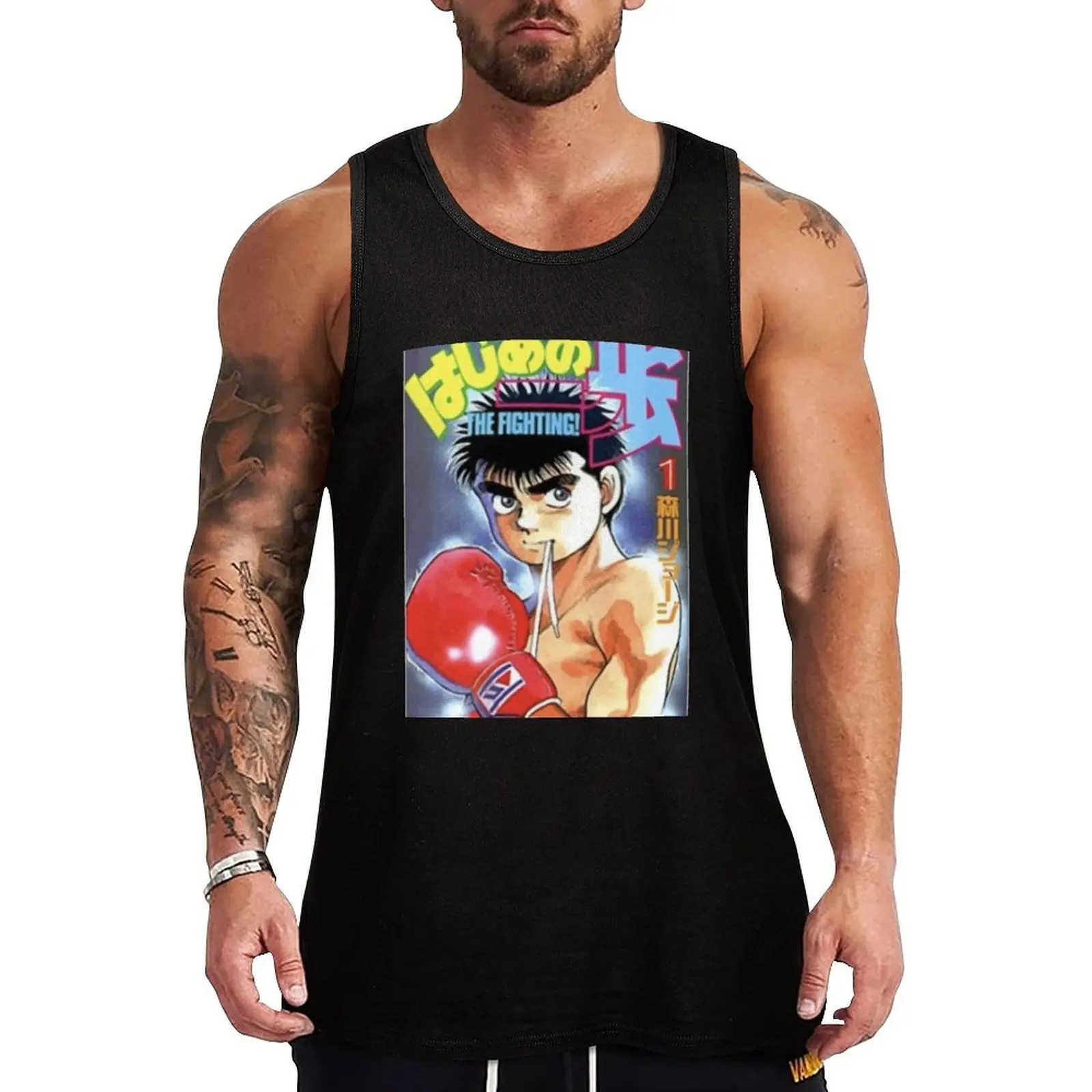 

Hajime no Ippo Tank Top best selling products bodybuilding men clothes T-shirt for fitness
