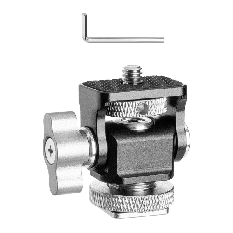 Support moniteur caméra, amortissement réglable, Rotation à 360 degrés inclinaison à 180 degrés, coussinet antidérapant