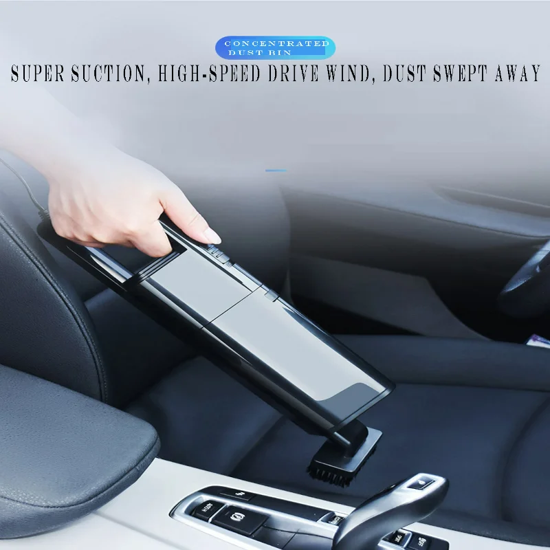1개 신제품 12V 고출력 차량용 진공 청소기 - 습식 및 건식 겸용 휴대용 진공 청소기