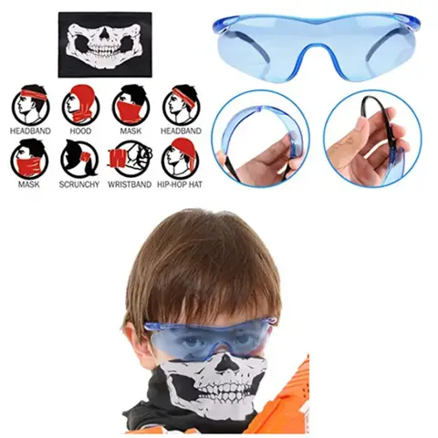 Taktisk väst för barn, kit för Nerf N-Strike Elite-serien, kulor, magasin, skyddsglasögon, haklappar, handledsrem, utomhusleksaker 10 best sales Nerf-tank - №4