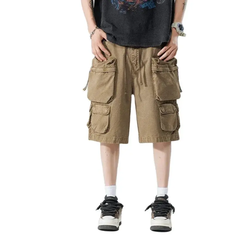 Fashion Casual Pants Men's Summer Shorts Simple Loose Cotton Short Pants Mens Tide Bottoms XXL