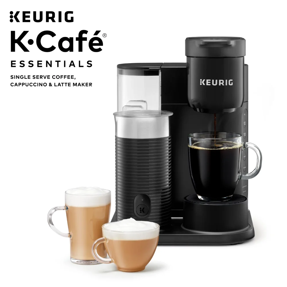 

2023 New Keurig K-Café Essentials Single Serve K-Cup Pod Coffee Maker, Black