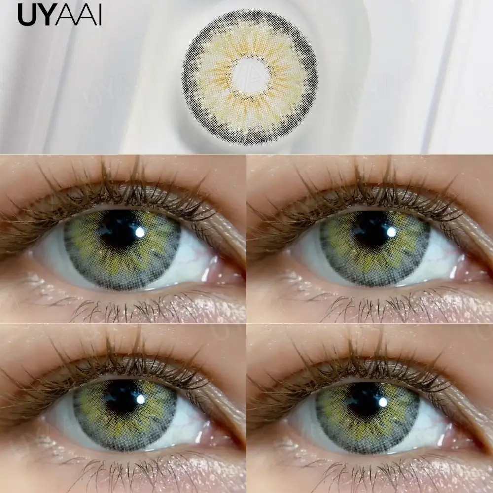 UYAAI NEUE Farbige Kontaktlinsen Beauty Blue Colorcon PATTAYA Serie Natürliche Braune Linsen Kosmetische Colorcon Beauty Soft Green Pupillenlinsen – Detail 5