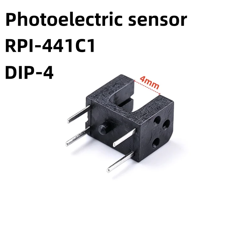 10-100pieces 100% brand new original RPI-441C1 photoelectric sensor slot photoelectric switch 4mm 800nm plug-in DIP-4