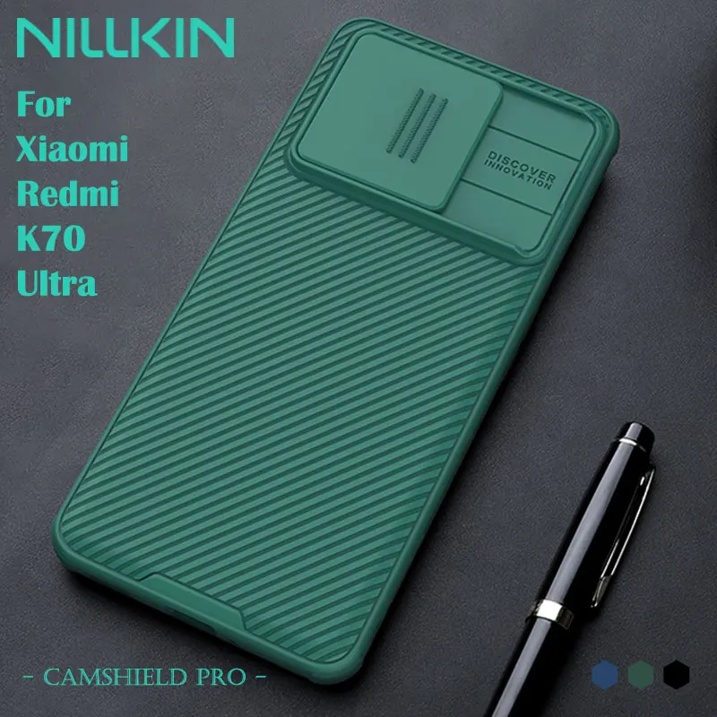 

Противоударный чехол Nillkin для Xiaomi Redmi K70 Ultra, защита слайдера камеры, защита конфиденциальности, устойчивый к падениям, ПК + ТПУ, однотонный