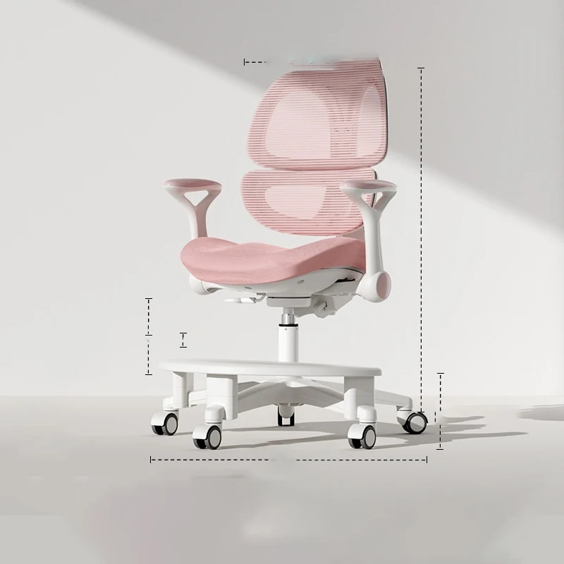 Mother Kids School Furniture Child Stool Design Chair Safety Seats Girl Designer Auxiliary Growing Children Children's Room