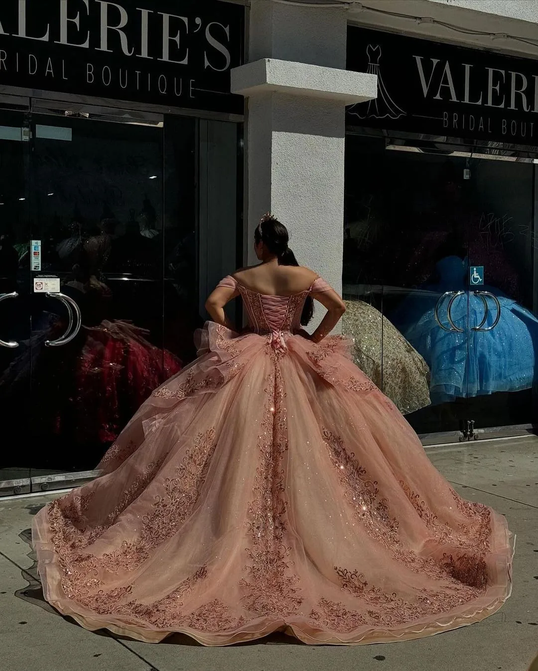 Ball Gown Quinceanera Dress for Teen Tulle Lace Beaded Sweet 15 Prom Dress Off Shoulder Party Dresses Vestidos De 15 Quinceañera