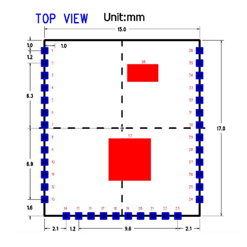 A99E-TXW8301 Wifi Module-860M Long-Distance Transmission Standard Protocol Low Power Consumption Strong Penetration