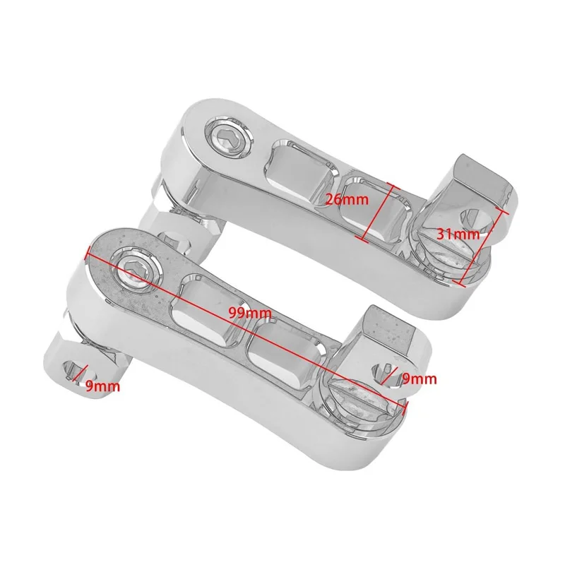 Zestaw do montażu podnóżków pasażera motocykla wspornik przedłużający męski wspornik mocujący podnóżki dla Harley Sportster Dyna Softail Touring