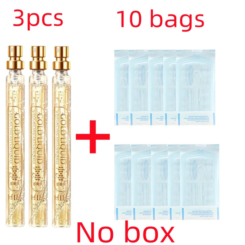 

Collagen Silk Thread 24K Gold Face Serum Active for Improves Dry Facial Anti-aging Anti Wrinkle Skin Care Radar Carving Line