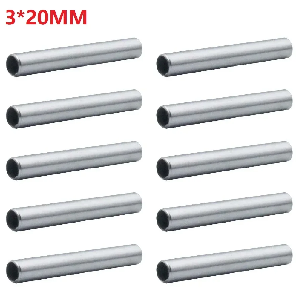 10Pc Stainless Steel Temperature Probe Shell Single Head Small Steel Tube PT100 Shell OD 3*3,04*20,4*3,04*40 Mm Round Head