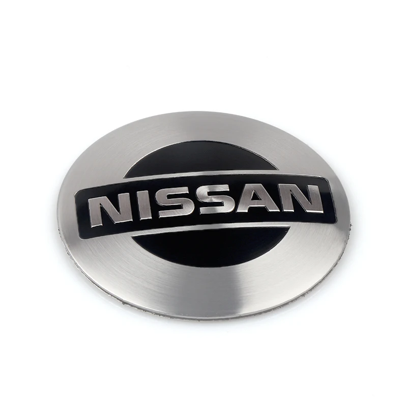 56MM Car Tyre Wheel Center Hub Cap Badge Decoration Sticker For Nissan X-trail Qashqai Note Juke Sentra Patrol Auto Accessories