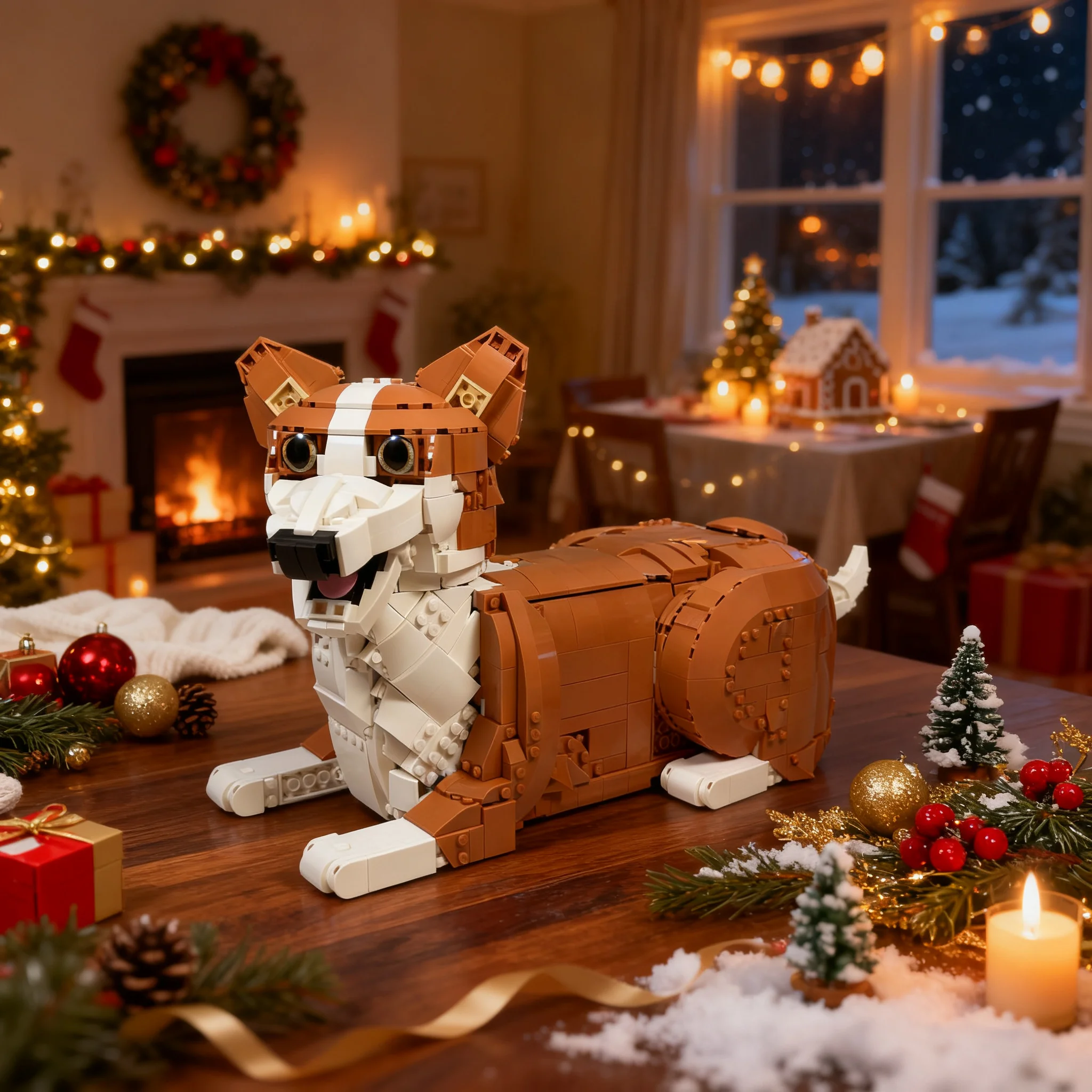 1674pcs MOC Corgi Dog Orange CAT Alternative Build Ideas CUUSOO Model Building Blocks Architecture Christmas Gift Toy Education