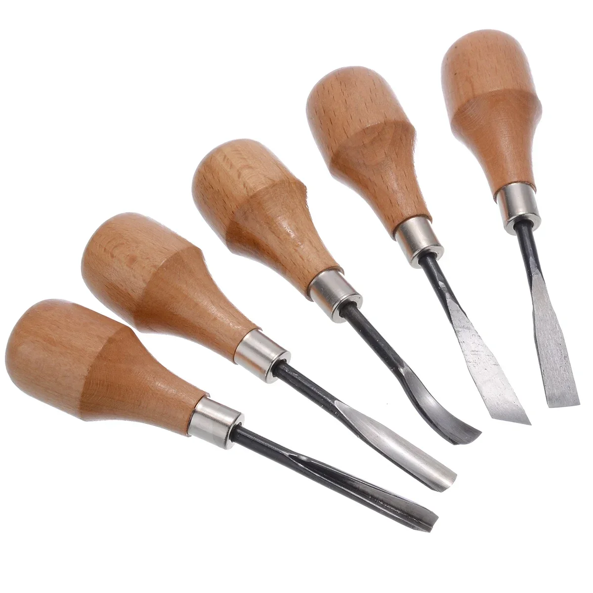 5pc/set Professional Wood Carving Hand Chisels Tools Set Woodworking Gouges Lathe For Home DIY Equipment Hand Tools