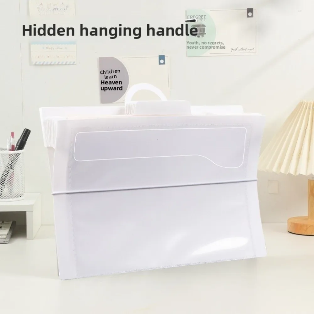 

Portable 6 Pockets Hanging File Folders Large Capacity Wall Mounted Expandable Accordian Pockets Multi-color File Organizer Home