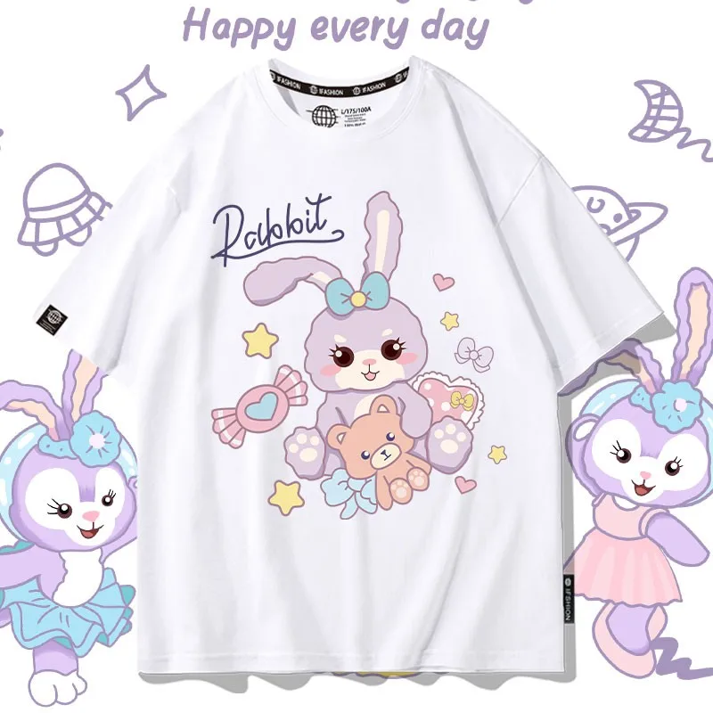 

Disney Star Delu Joint T-shirt Women Short Sleeve Summer New Original Cute Clothes For Girls Design Sense Top