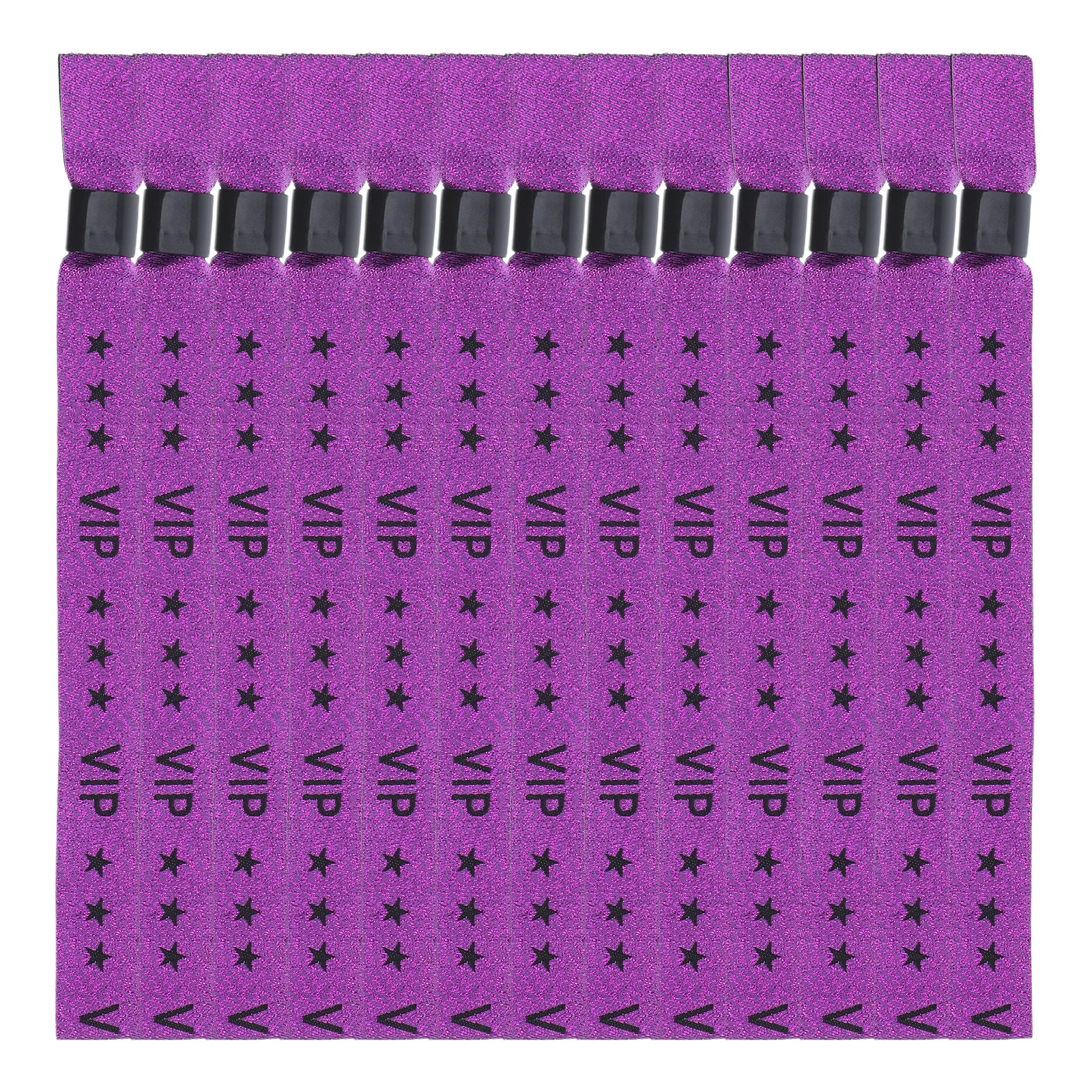 Braccialetti VIP da 20 pezzi viola impermeabili per feste, concerti, festival, eventi, ammissione, fasce di identificazione in tessuto stampate