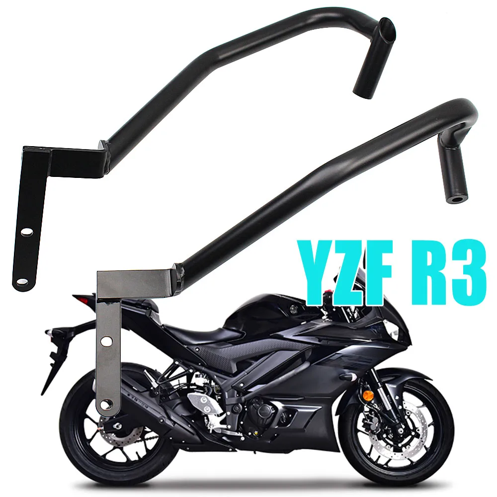 Motorcycle Front Lower Crash Bar Engine Guard Frame Protection Bumper Protector For Yamaha YZF R3 YZFR3 2020-2022