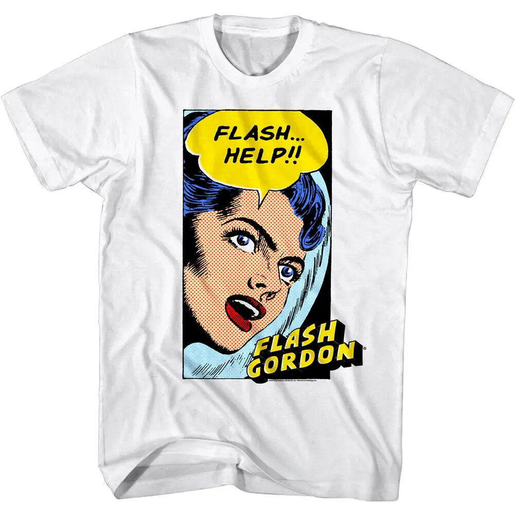 Flash Gordon Dale Arden Help Men'S T Shirt Comic Halftone Girlfriend