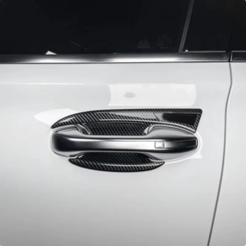 

For Hyundai Palisade 2019-2023 ABS Carbon Fiber Exterior Door Handle Trim door Bowl cap Cover Decoration sticker accessories