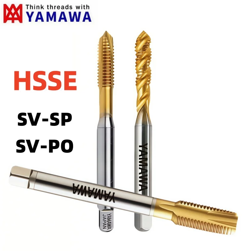 1PCS Japan YAMAWA HSSE SV-SP SV-PO Spiral Fluted Tap Pointed Taps M1M2M3M4M5M6M7M8M9M10M12M14M16-M24 Screw Thread Taps