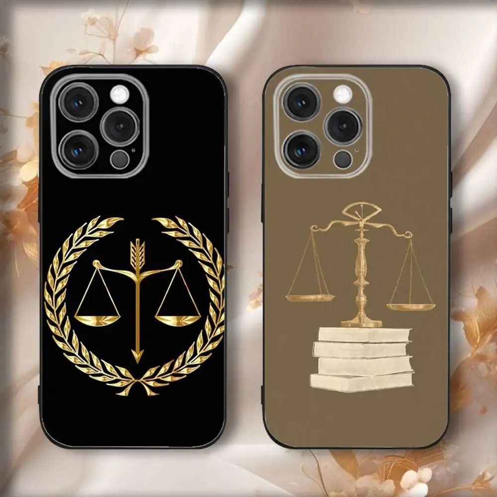 

Law Lawyers Phone Case For iPhone 17,16,15,14,13,12,11,Pro,Max,Plus,Air,X,XS,XR,SE,8,7,Mini,Soft Black Funda