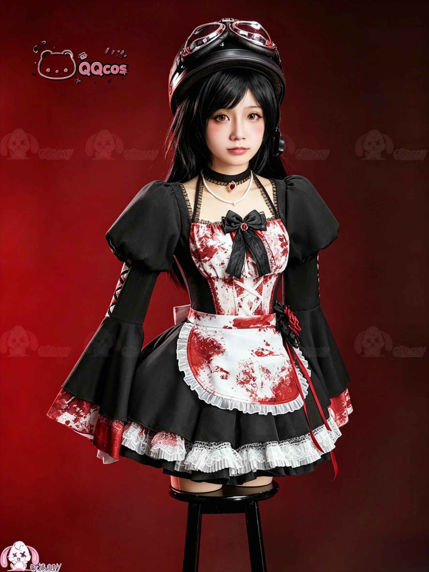 Anime Cosplay Series - QQcos Game Cosplay-serie: Gotische opstandige dienstmeisjesjurk