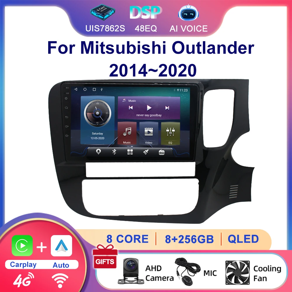 8 Core Handsfree Gps Autoradio DSP RDS Carplay Screen Android GPS Navigation Car Radio Player For Mitsubishi Outlander 2014~2020