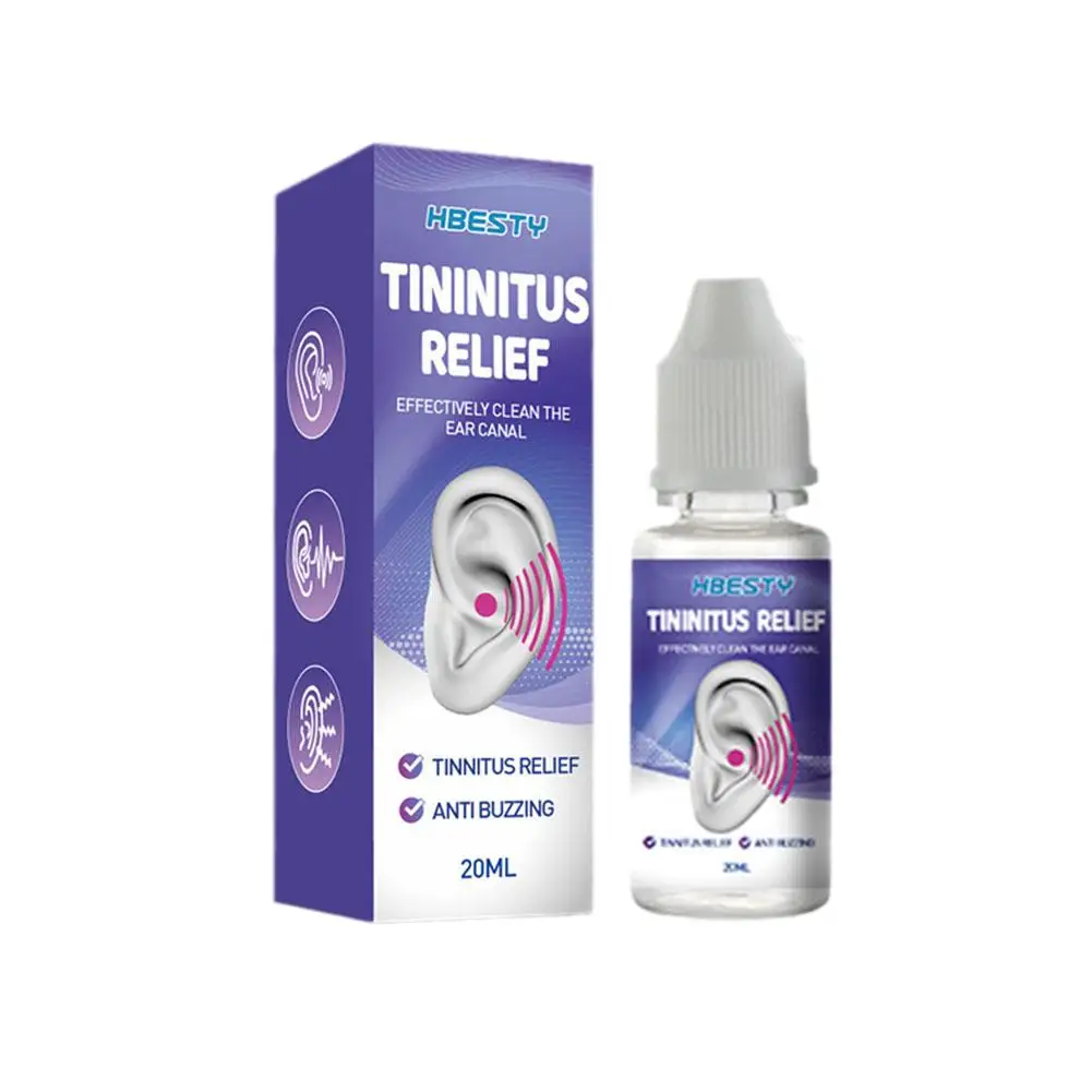 20Ml Oorbelende Verlichtende Druppels Doofheid Schoon Oorsmeerkanaal Tinnitus Oren Essentie Jeuk Gehoorbehandeling Blokkade Oorlak R2e8