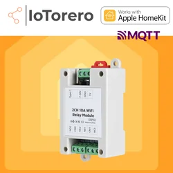 IoTorero Homekit MQTT 2CH Iching Self Lock Relay Module Works With Home Assistant