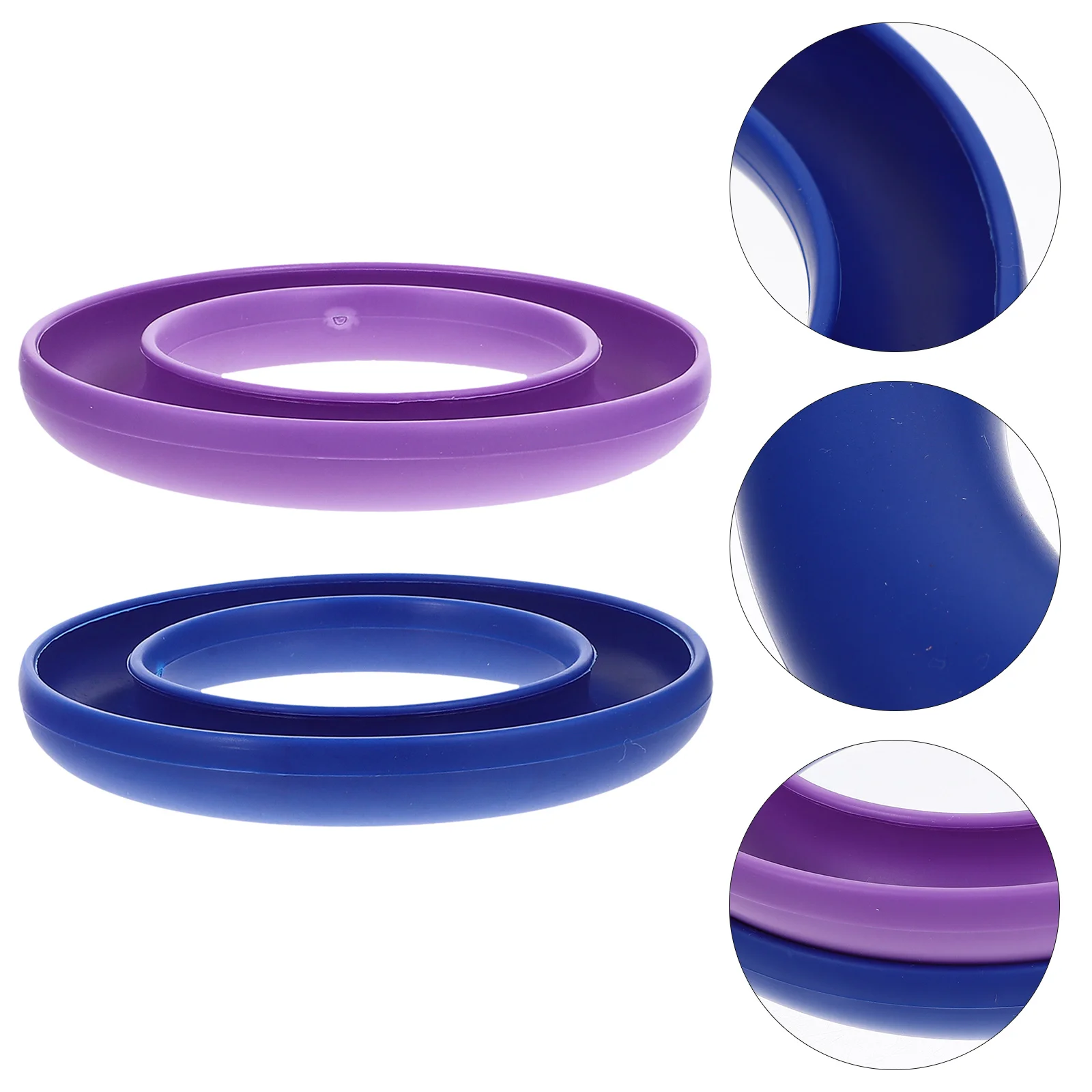 

2 Pcs Colorful Silicone Ring Case Sewing Machine Bobbins Holder Bobbins Storage Accessories for Sewing Machines (Purple, Blue St