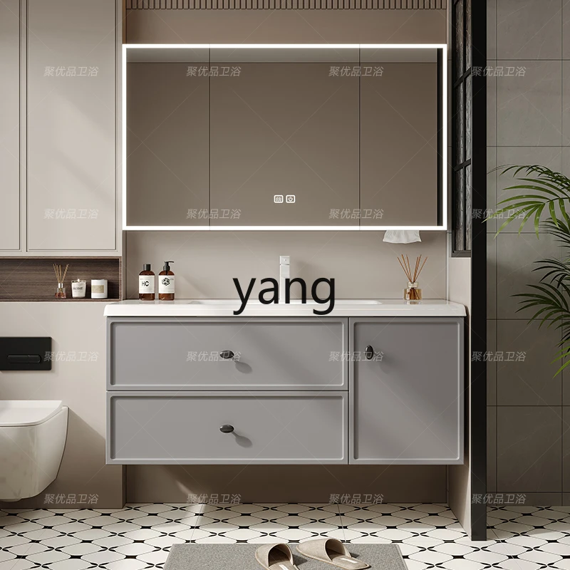 

lmm honeycomb aluminum bathroom cabinet combination ceramic integrated basin toilet washbasin wash basin