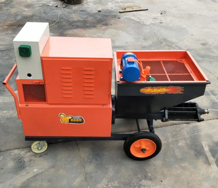 Portable Handheld 511 Cement Mortar Sprayer Large Capacity Volume Sand Spraying Plastering Machine