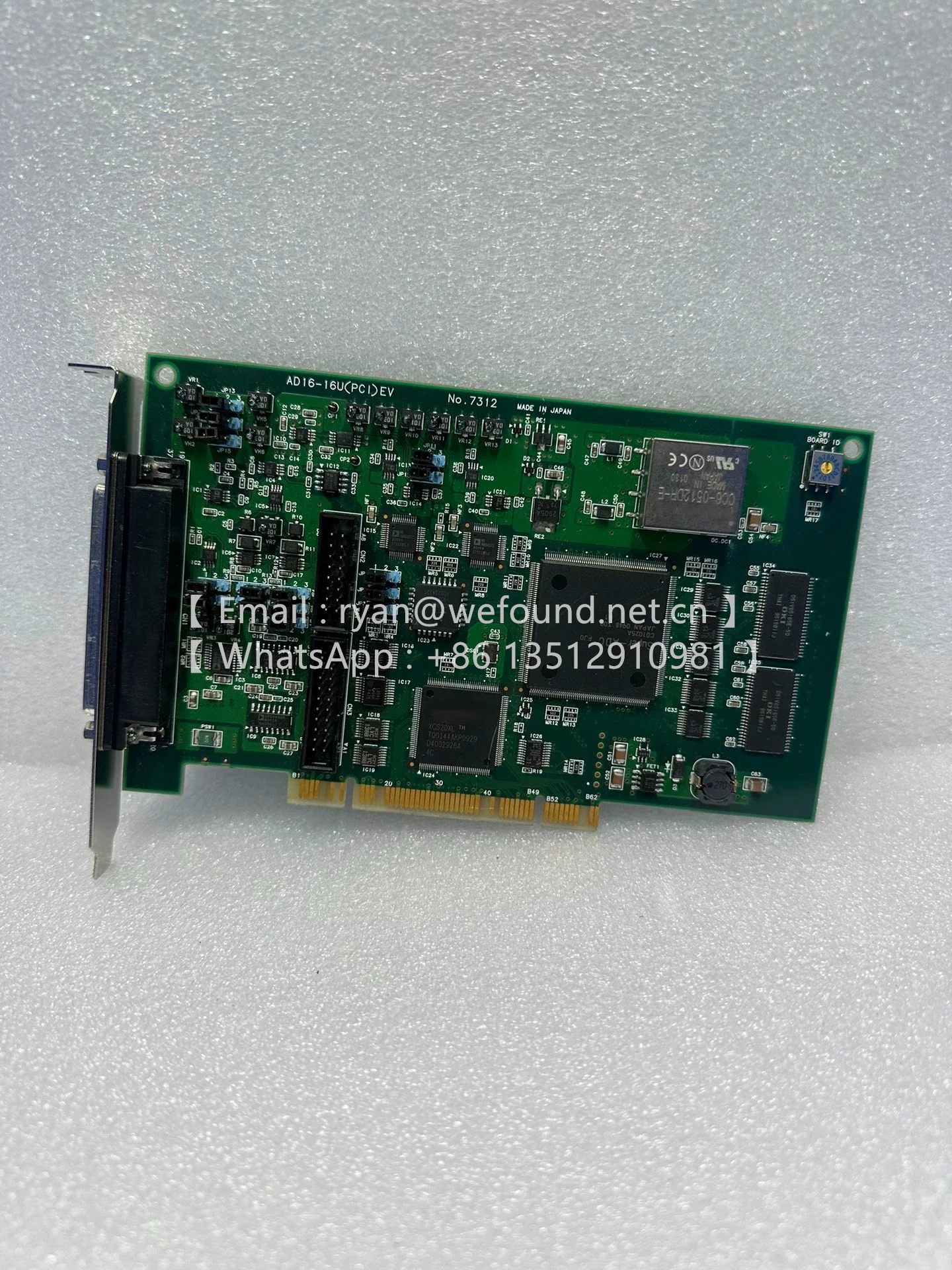 

AD16-16U(PCI)EV No.7312 No.7312A DAQ & Control Card