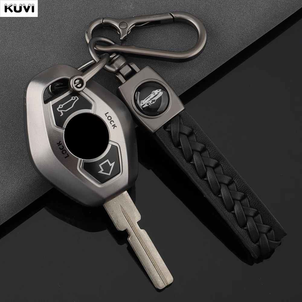 Neue graue TPU-Smart-Autoschlüsselhülle mit Schlüsselanhänger für BMW X3 X5 Z3 Z4 3er 5er 7er Serie E38 E39 E46 E83 1998-2005