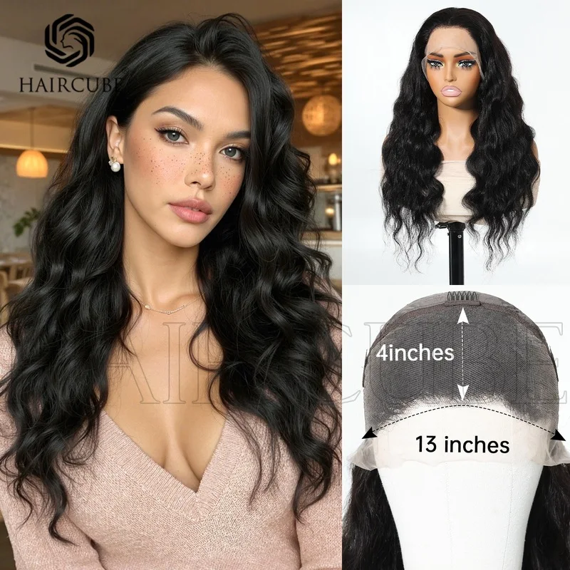 European and American style real human hair African wavy curls black lace front long curly wig full headpiece for women