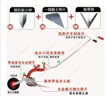 

Manual Soil Ploughing Machine, Agricultural Trencher Ridge Mill Micro Tiller Small Trenching Plow Household Cultivator