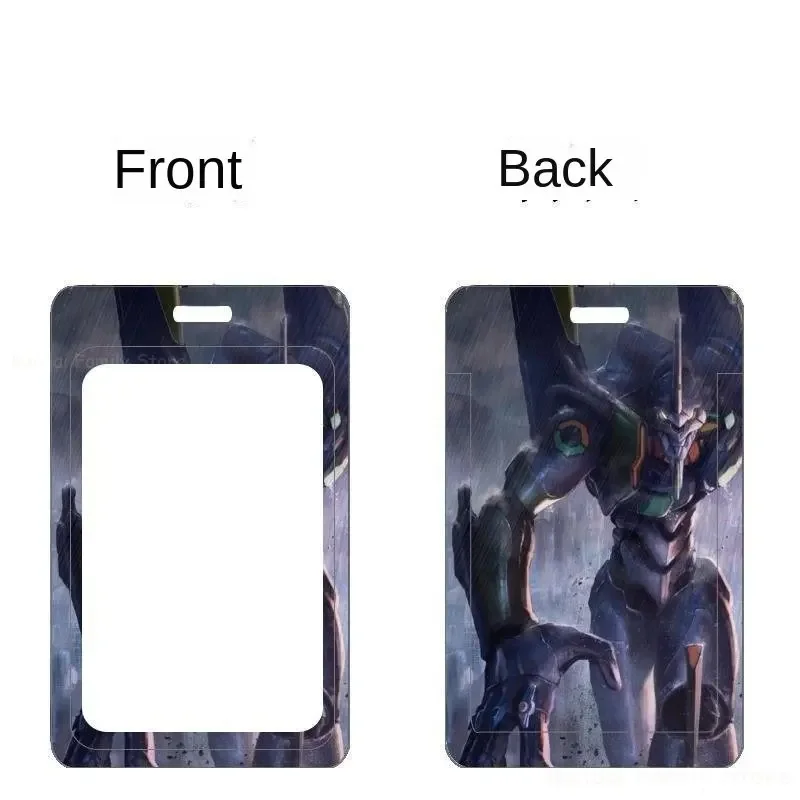 Etui na karty EVANGELION Eva Anime Credit ID Bank Card Photo Display Holder Bus Card Protective Case Pendant Office School Supply
