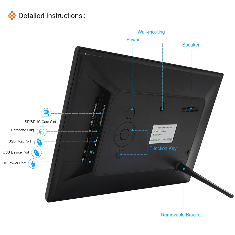 10inch Stand Alone Usb/card Slot Digital Picture Frame for Desktop